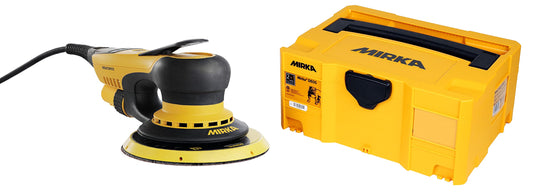 Lijadora Orbital Aleatoria Eléctrica Mirka Amarillo Negro 6 Pulgadas