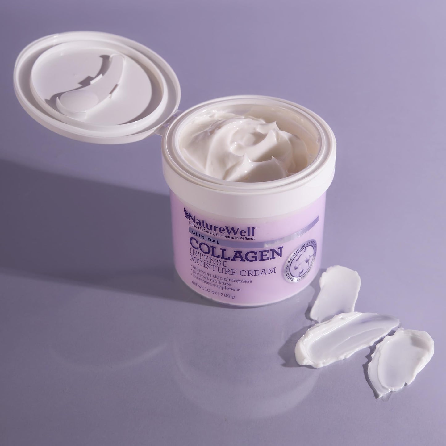 NatureWell Collagen Intense Moisturising Cream, 300ml Clinical Increases Suppleness & Improves Skin Plumpness