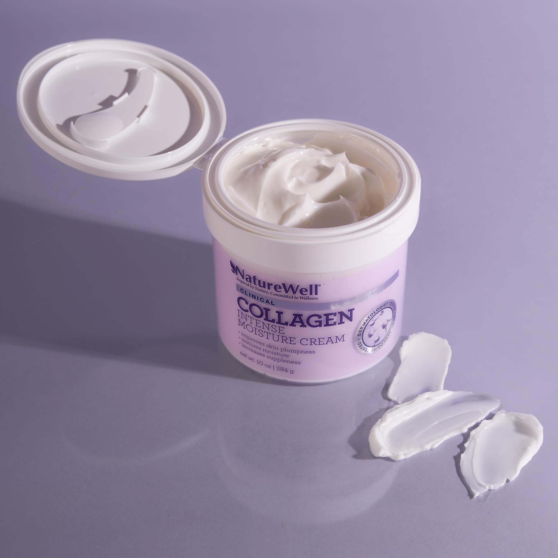 NatureWell Collagen Intense Moisturising Cream, 300ml Clinical Increases Suppleness & Improves Skin Plumpness