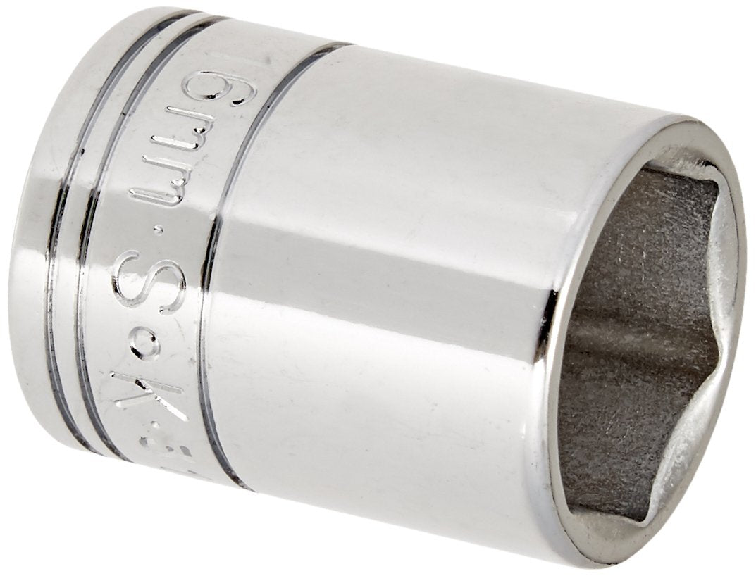 SK Tools USA 316 - Llave de vaso estándar cromada de 6 puntos (16 mm)