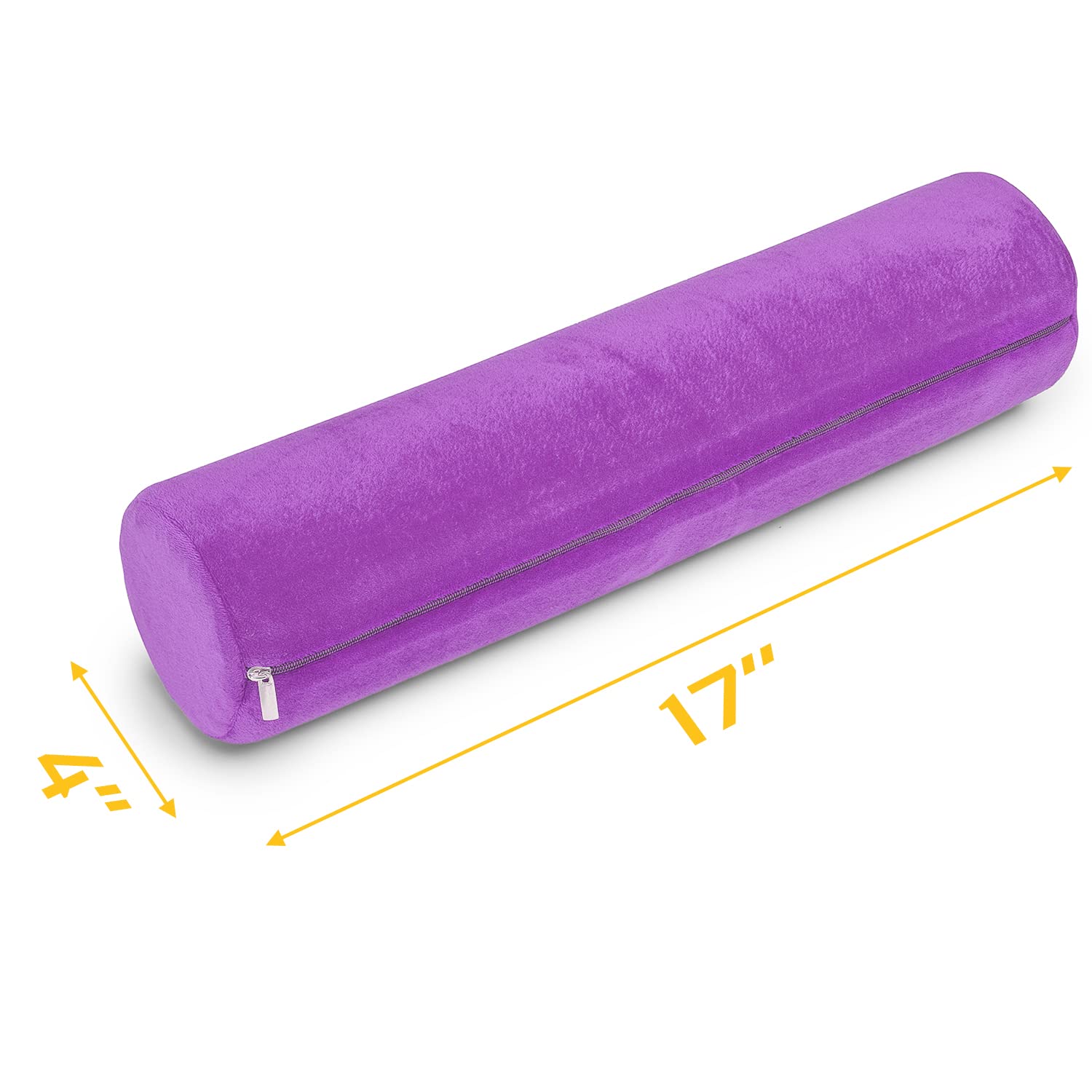 AllSett Health - Almohada de espuma viscoelástica para cuello cervical, almohada de cuello redondo, soporte para dormir | Almohada acolchada para cama, piernas, espalda y yoga, funda lavable color