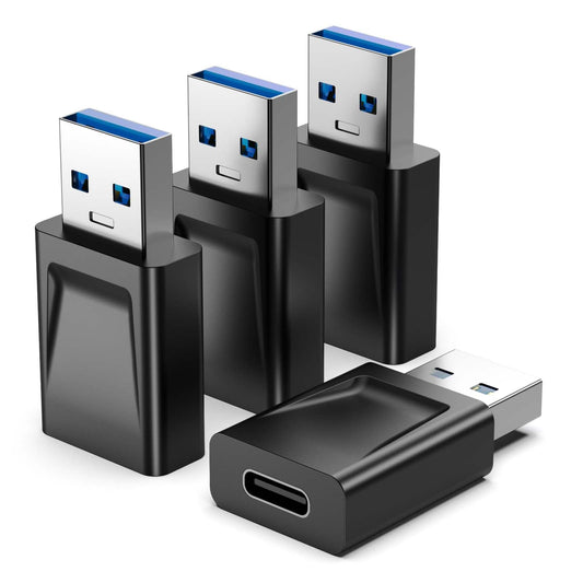 Adaptador USB a USB C Alta Velocidad 10 Gbps para iPhone 15 16 Paquete de 4