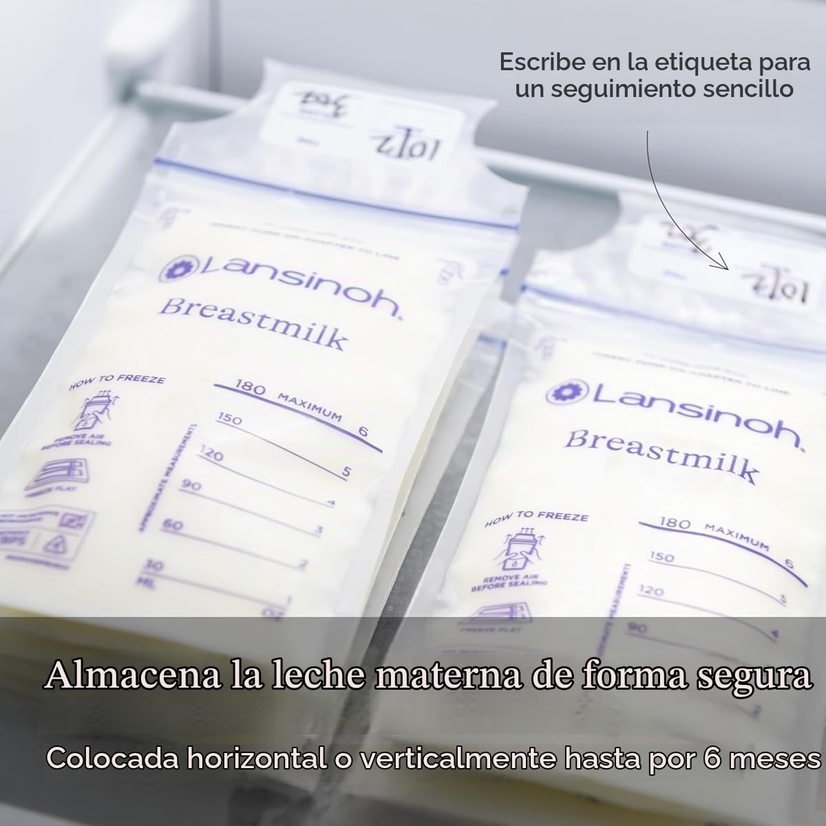 25 Bolsas para almacenar leche materna