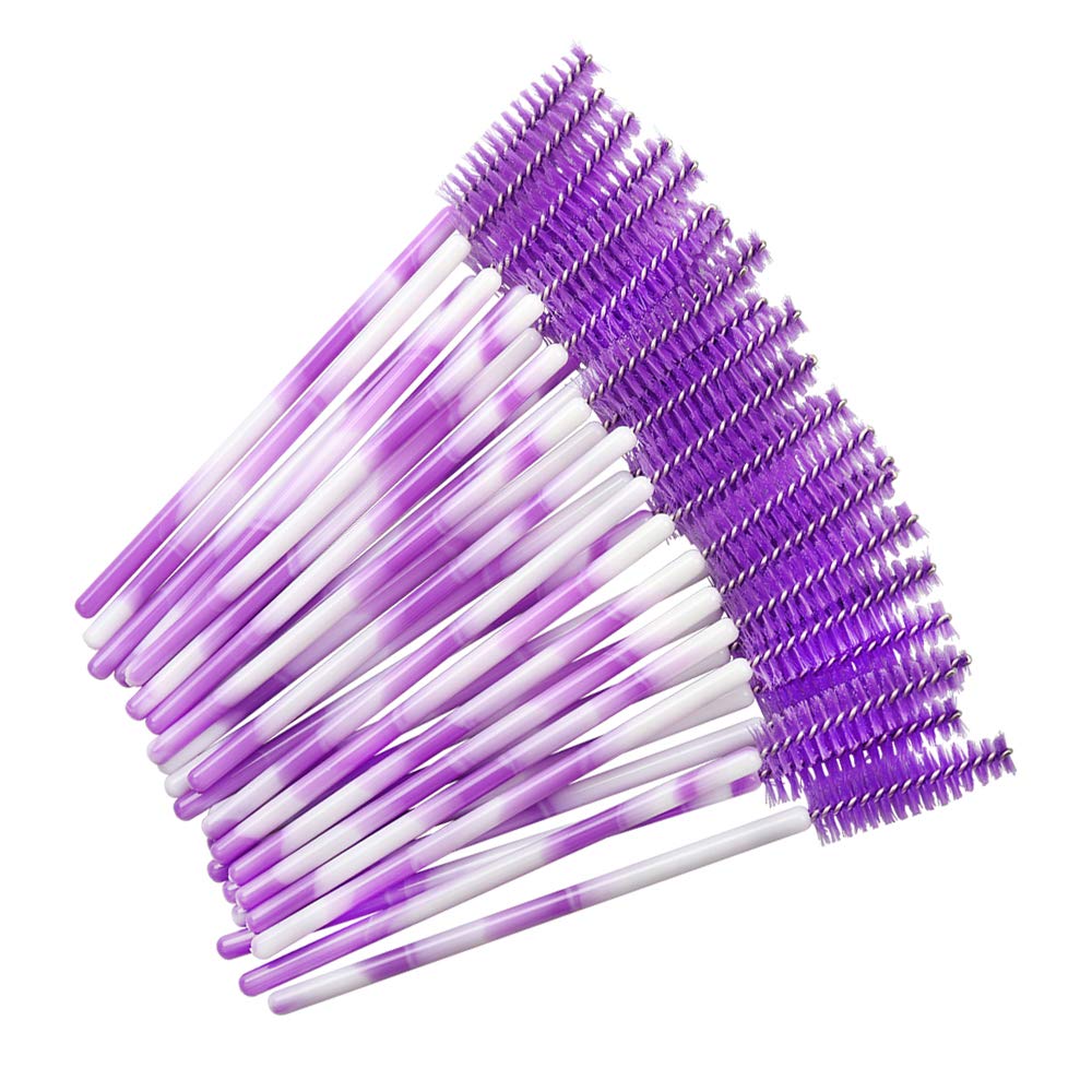 Paquete de 300 cepillos desechables para pestañas postizas para extensiones de pestañas aplicadoras, Deep Purple-300pcs