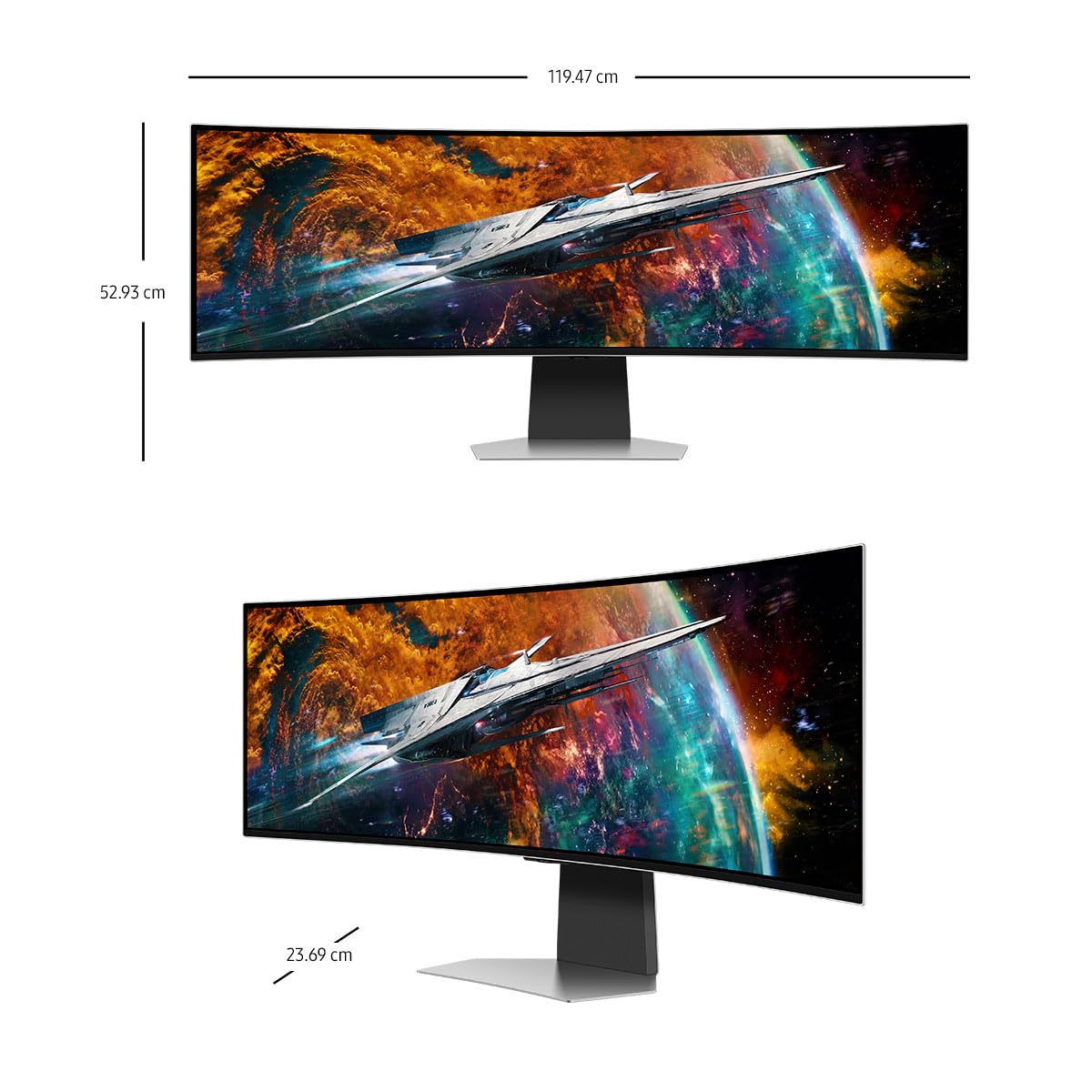 Monitor Gaming Samsung Odyssey G9 49 Pulgadas Curvo OLED .03 ms 240 Hz Smart