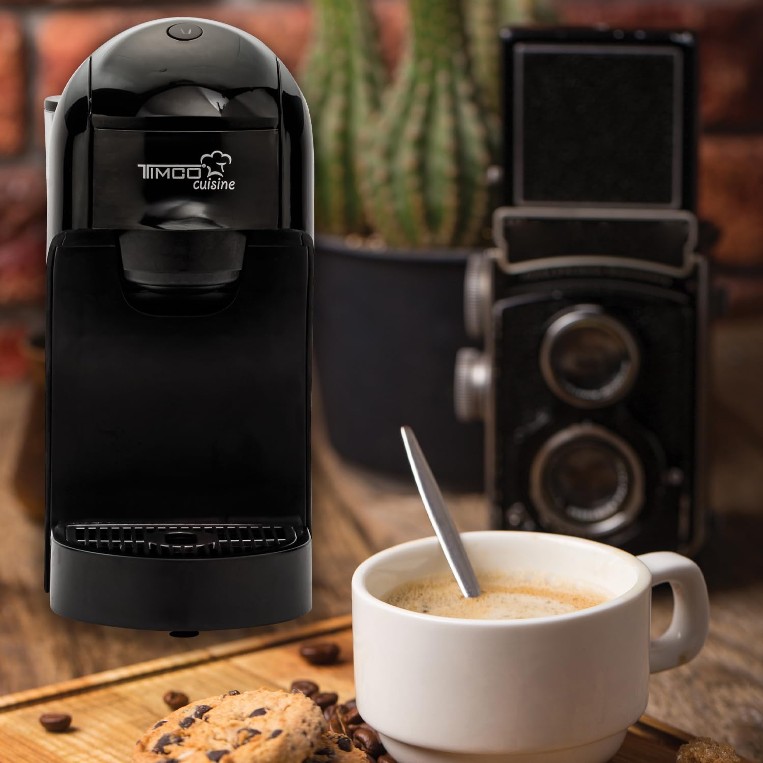 Cafetera Timco Multicapsula 3 en 1 prepara tu cafe con Capsulas o Cafe Molido Cafetera Electrica Timco CAFE006