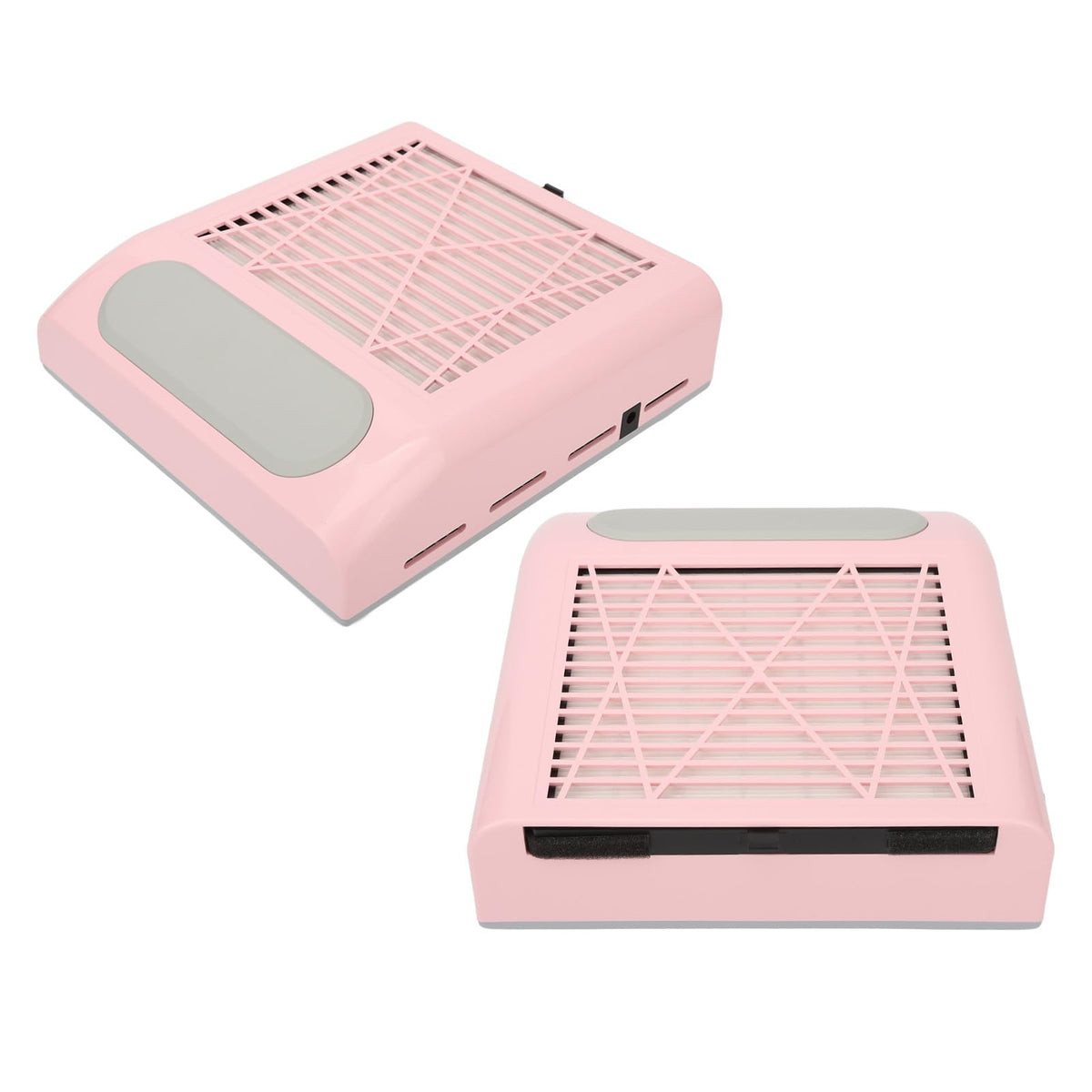 Colector de Polvo Fockety Rosa con Potente Ventilador de Vacío de 80 W y Filtro Reutilizable para Uñas Acrílicas
