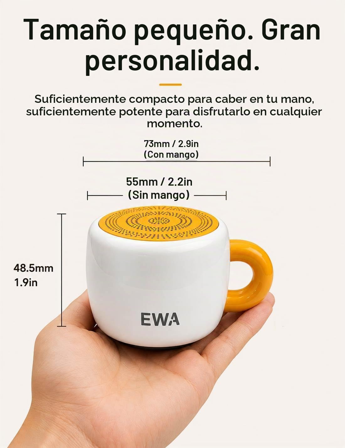 Altavoz Bluetooth Portátil EWA A163 Impermeable con Sonido Fuerte y Claro