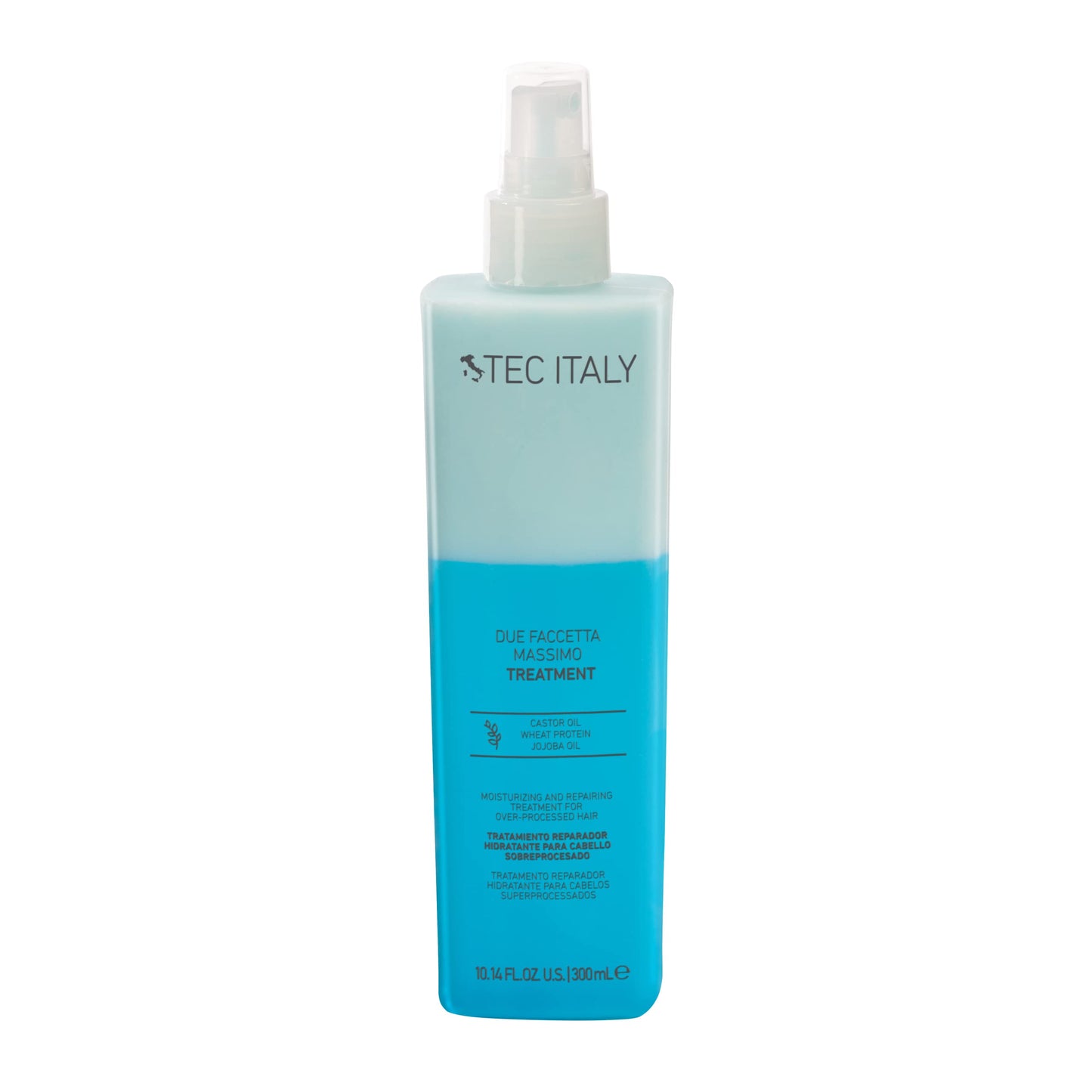 TEC ITALY Tratamiento para Cabello Sobreprocesado 300ml - Hidratante, Reduce Frizz y Protege del Sol