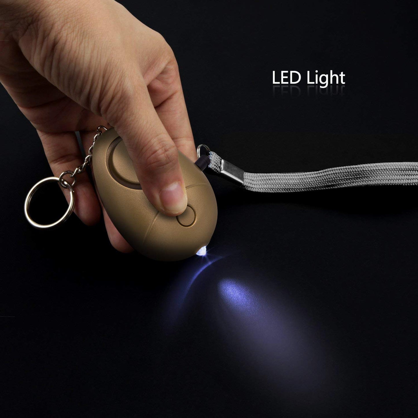 KOSIN - Alarma Personal de Sonido Seguro, Paquete de 6 llaveros de Alarma de Seguridad Personal de 140 dB con Luces LED, Alarma de Seguridad de Emergencia para Mujeres, Hombres, niños, Ancianos