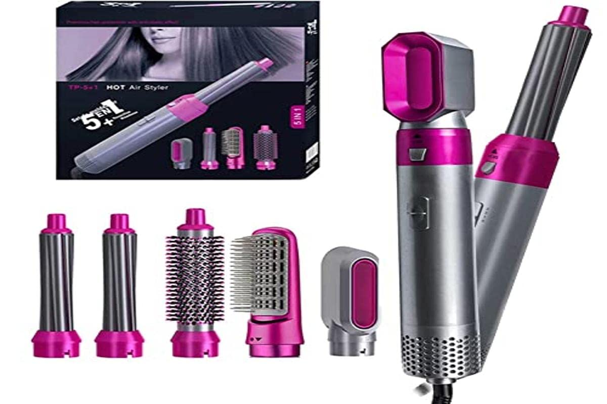 Cepillo Secador de Pelo Desmontable con Iones Negativos 5 en 1