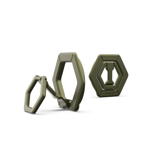 Soporte Magnético Urban Armor Gear Negro Compatible con MagSafe con Anillo Metálico Extraíble y Rotación de 360°