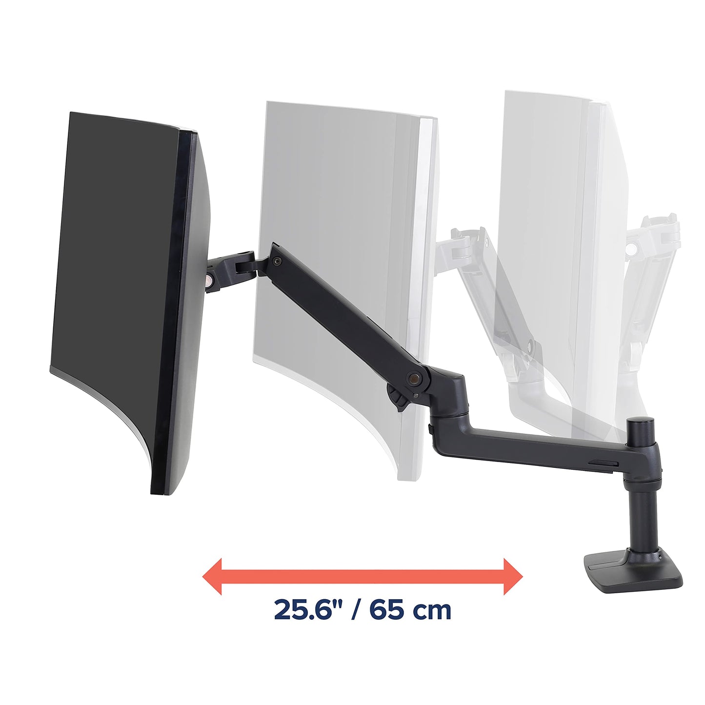 Brazo de Montaje para Monitor Ergotron Negro Mate 34 Pulgadas de 24,91 Libras
