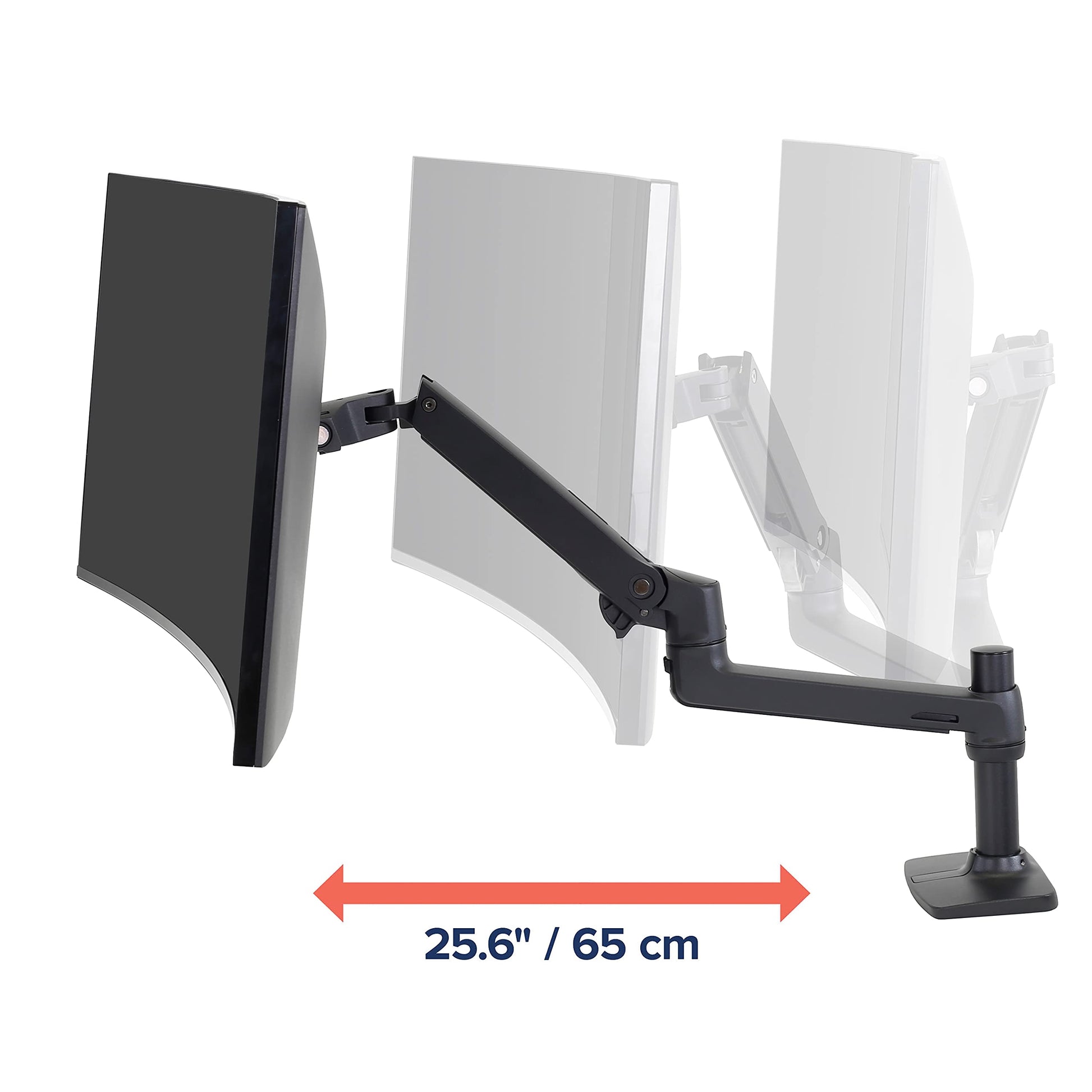 Brazo de Montaje para Monitor Ergotron Negro Mate 34 Pulgadas de 24,91 Libras