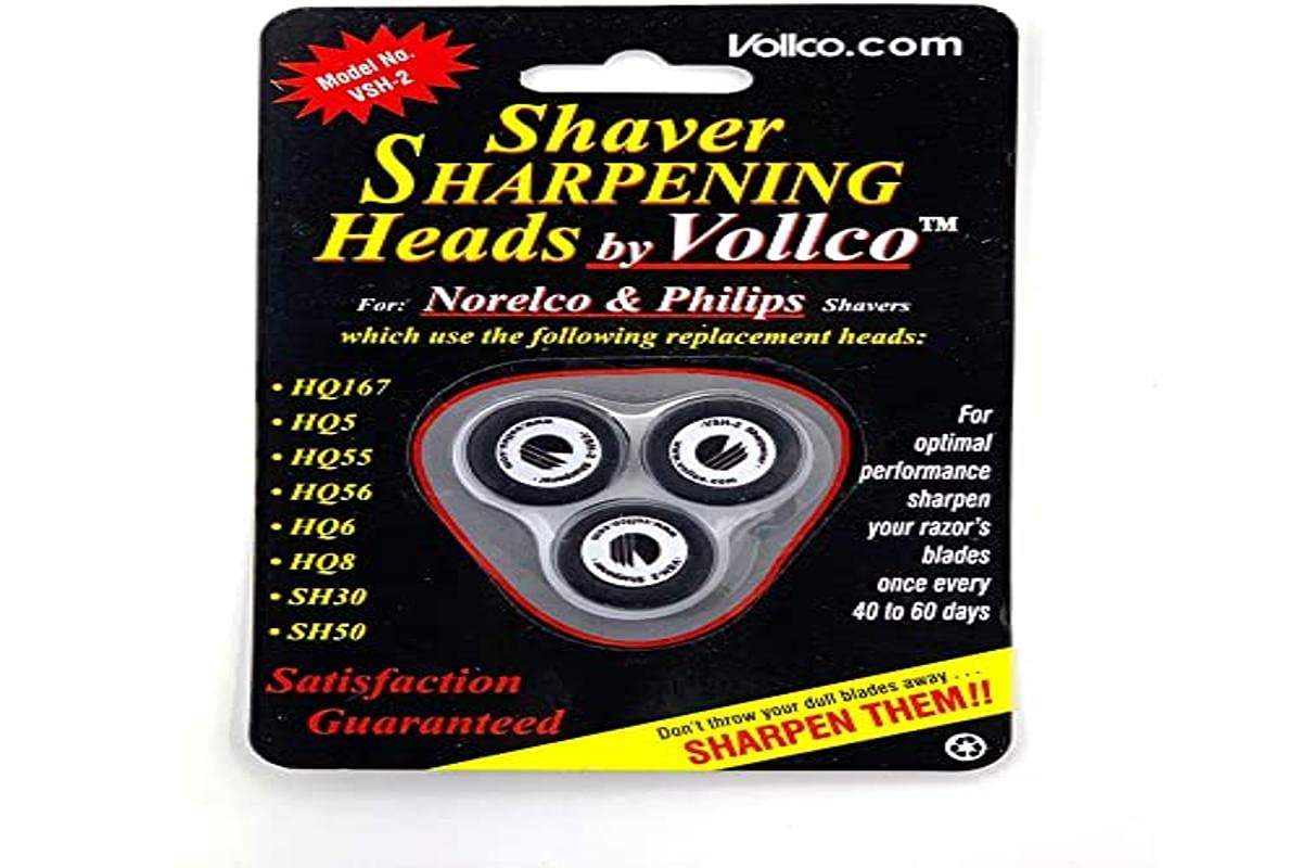 Cabezas Afiladoras Vollco VSH-2 Negro Compatible con Philips/Norelco