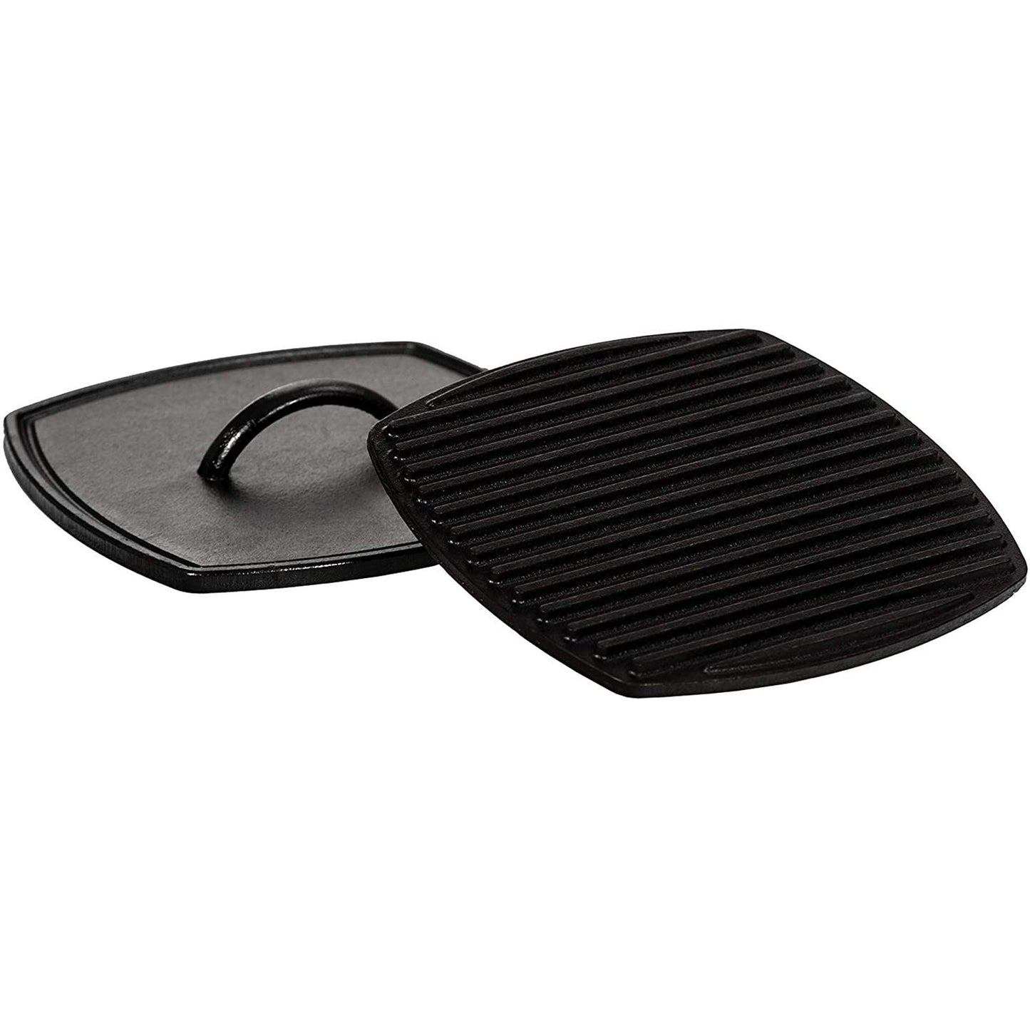Lodge LPP3 - Prensa de panini cuadrada de hierro fundido, 21 cm