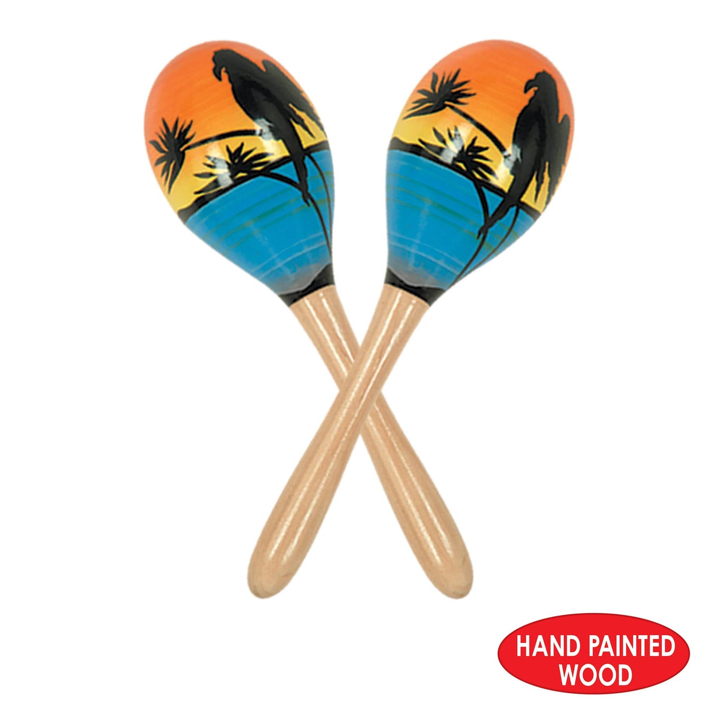 Beistle 60950-8 Tropical Fun Party Maracas, 2 per Package, Multicolored