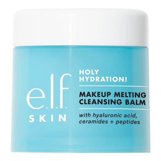 E.l.f. - ¡Sagrada hidratación! Bálsamo limpiador que derrite el maquillaje, limpiador facial y desmaquillante, con ácido hialurónico para hidratar la piel, 2 onzas