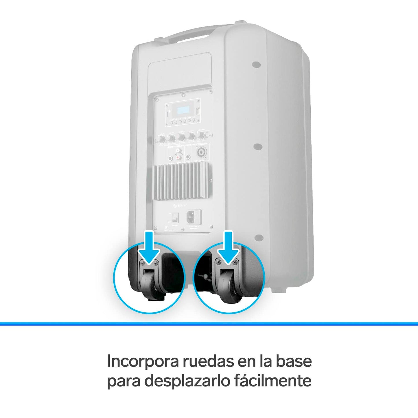 Steren BAF-1245BT Bafle Pro Bluetooth de 12" y SD