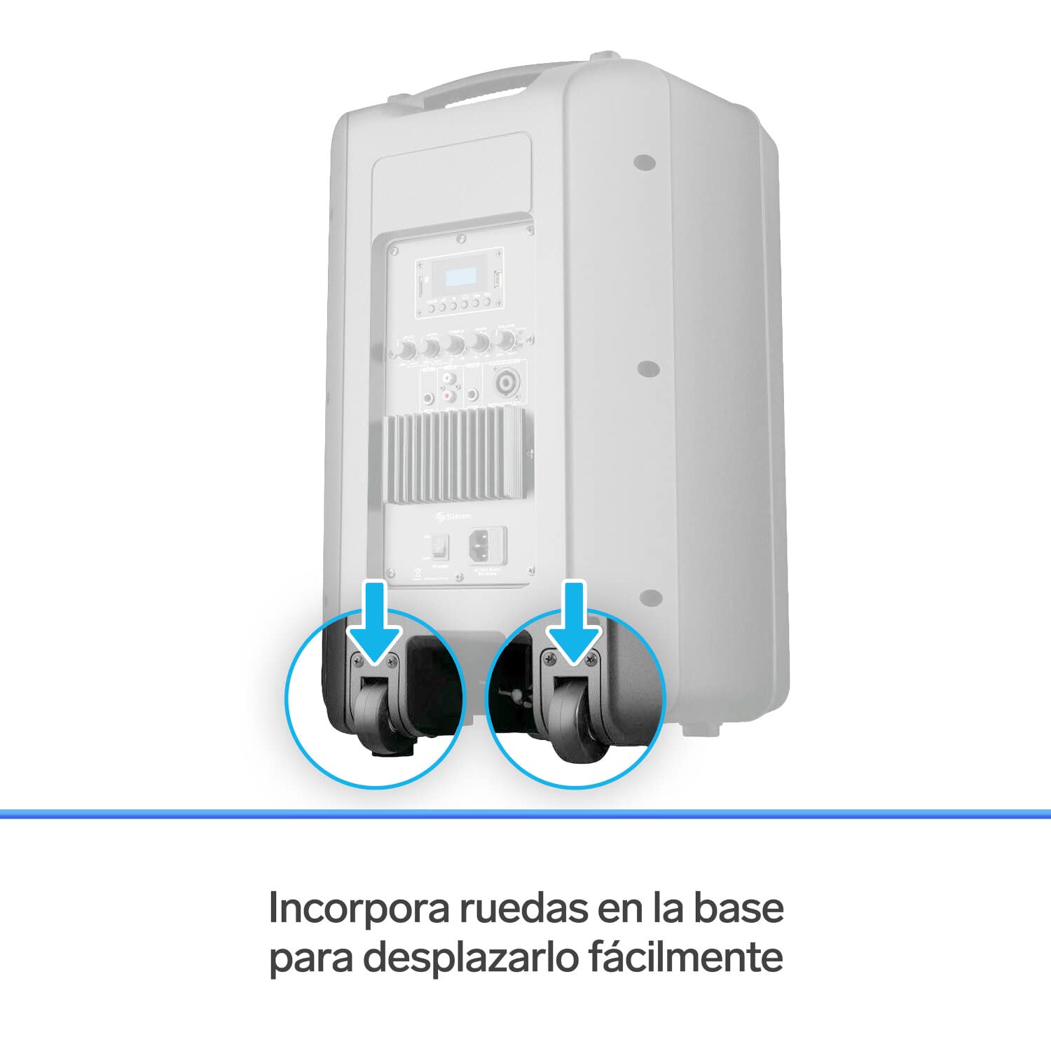 Steren BAF-1245BT Bafle Pro Bluetooth de 12" y SD