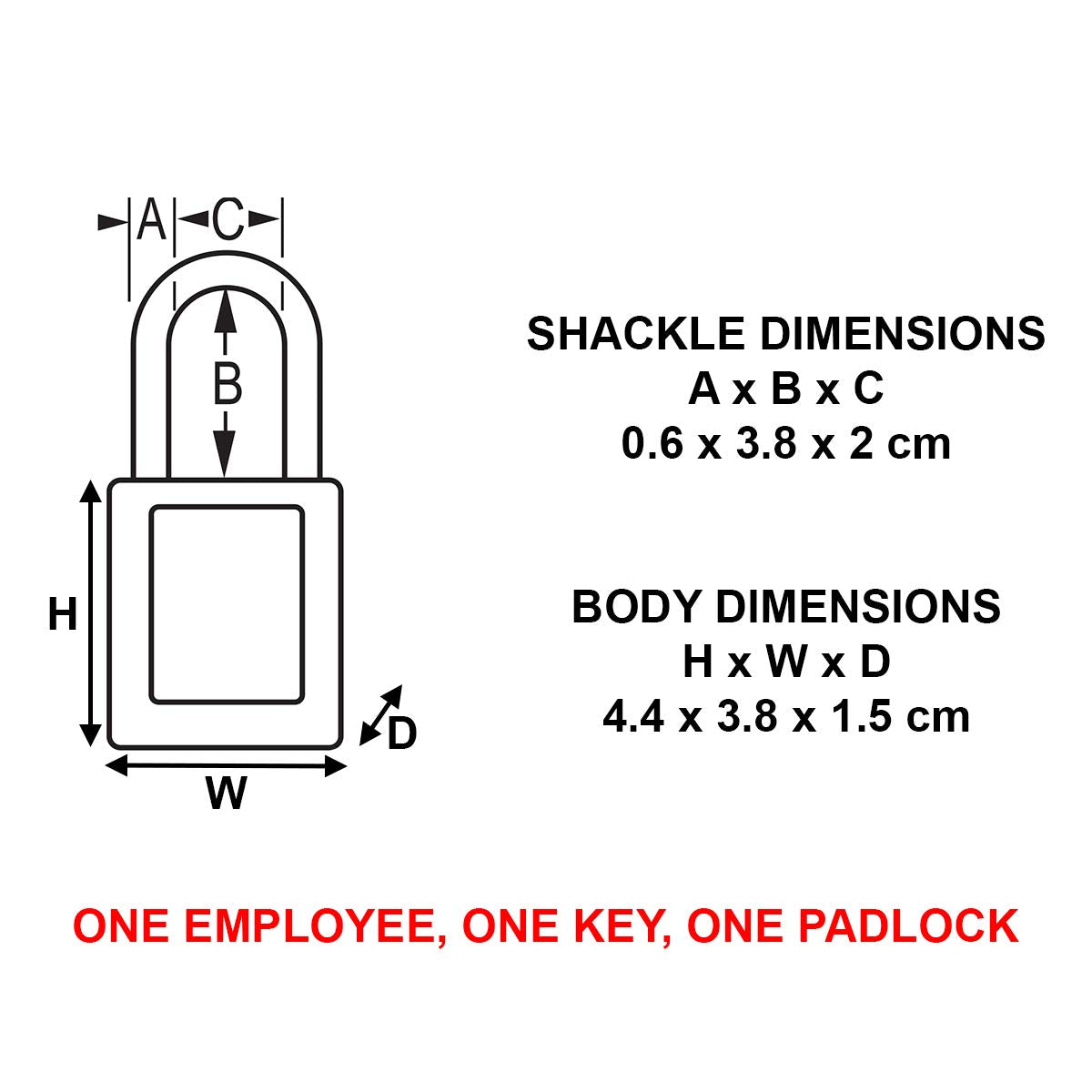 Candado de Seguridad Master Lock Xenoy Rojo con Cuerpo Corto