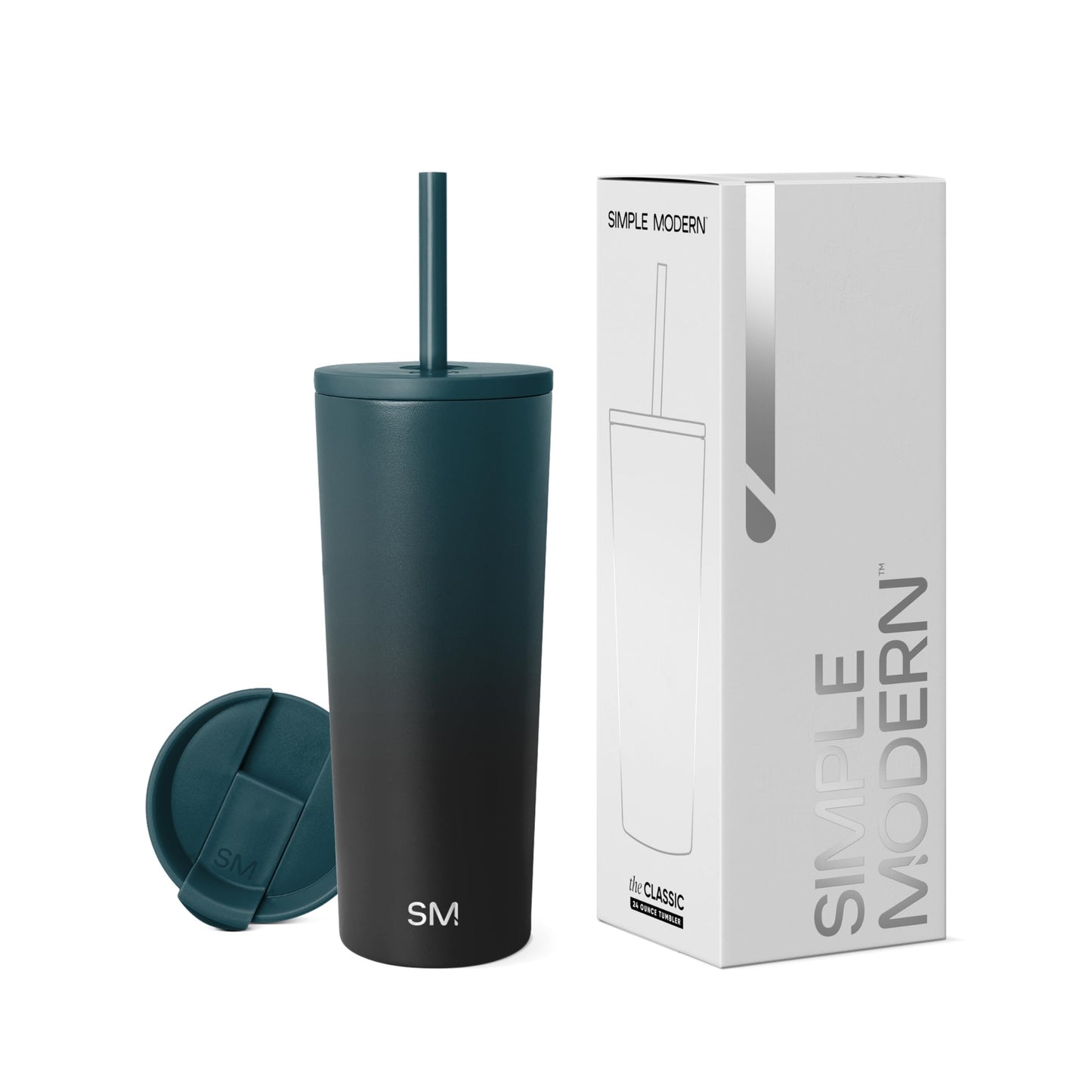 Vaso Térmico Simple Modern Moonlight Reutilizable de Acero Inoxidable para Mujeres y Hombres
