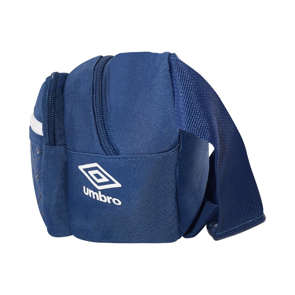 Cangurera Deportiva Umbro Azul Marino con Compartimentos Amplios para Hombre y Mujer