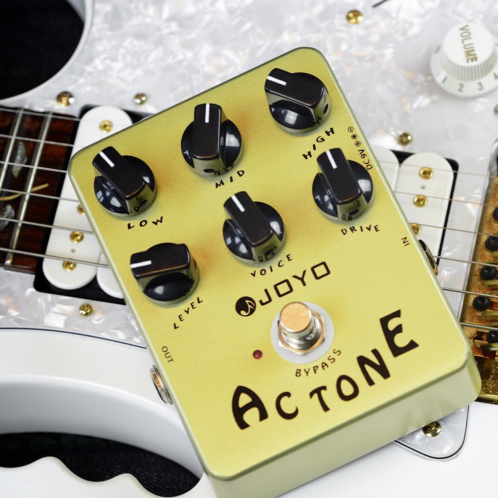 Efecto de pedal de tono de CA JOYO JF-13, pedal de amplificador analógico Vox AC30, sonido de rock británico clásico
