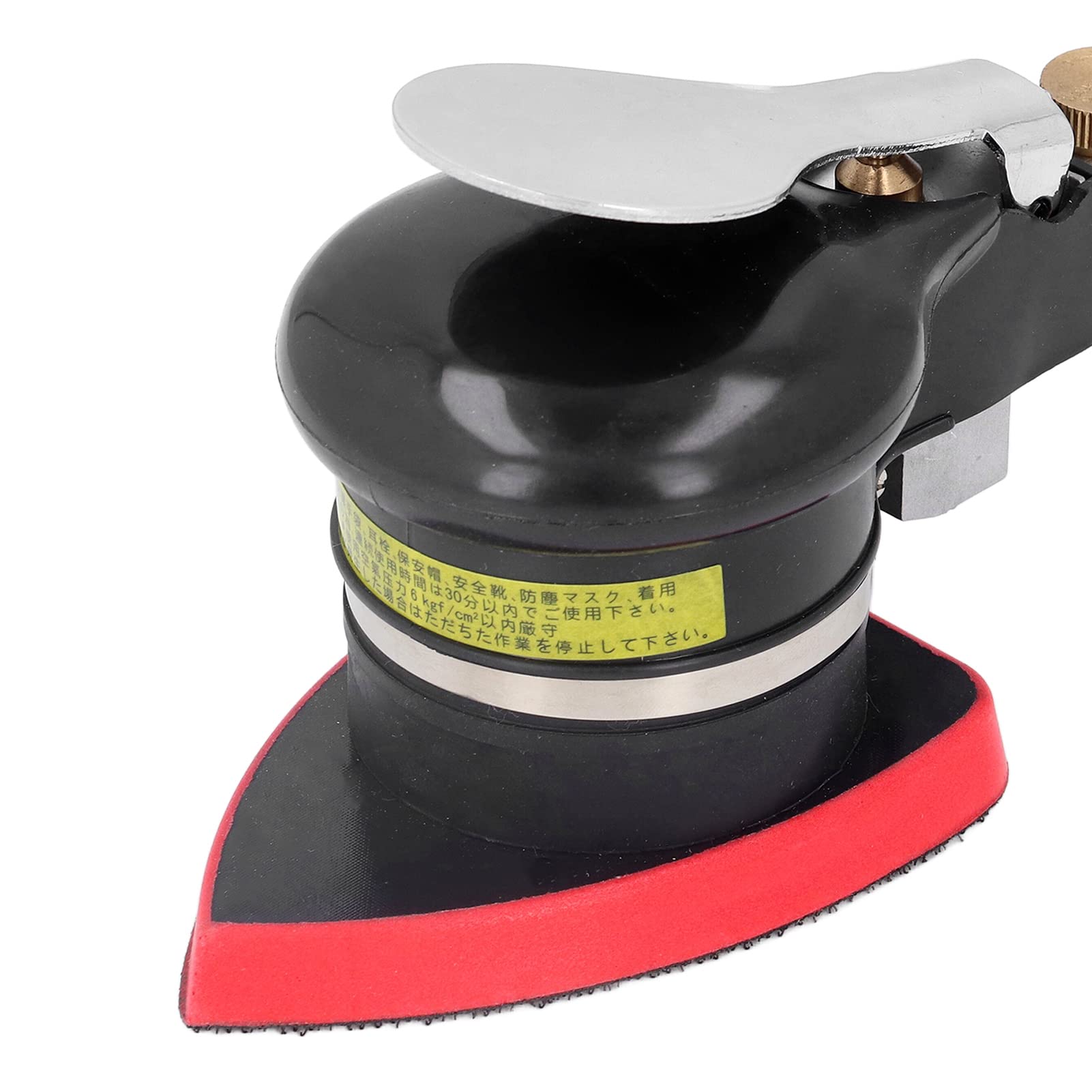 Lijadora de Aire Orbital Aleatoria, Amoladora Neumática Triangular, Mini Pulidora de Mano, Lijadoras Neumáticas de Palma para Madera, Compuestos, Metal, Trabajos de Carrocería