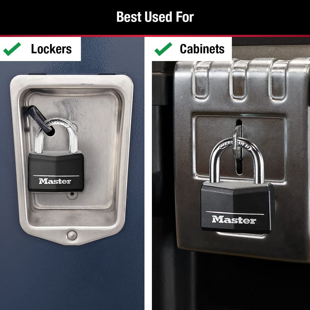 Candados con Llave Master Lock Negro Paquete de 2