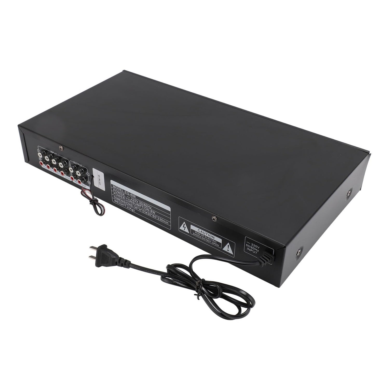 Ecualizador de Audio Estéreo con Bluetooth y USB para Automóvil 20 Bandas Ajustable