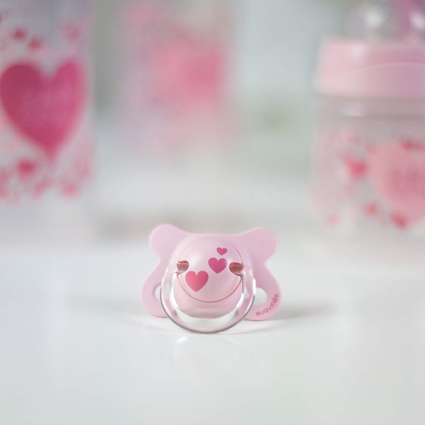 Set Biberón SUAVINEX Rosa Infinite Love para Bebé