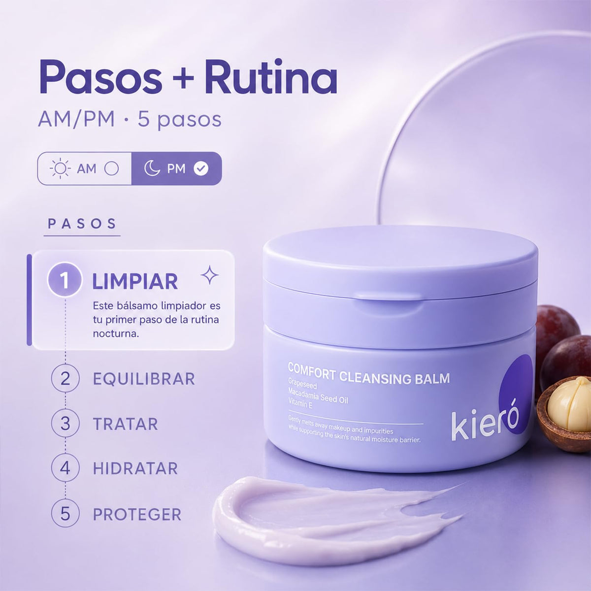 KIERO Bálsamo Desmaquillante Facial Comfort Cleansing Balm 80 g