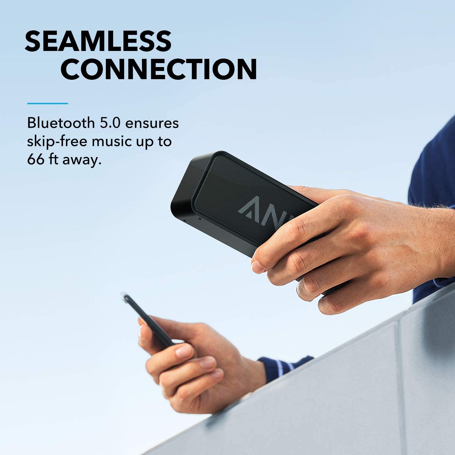 Soundcore Mini by Anker Bocinas Portátiles Bluetooth con 24h de Reproducción, Alcance de 20m, Micrófono Integrado, Altavoz Inalámbrico Ideal para iPhone, Samsung y Más