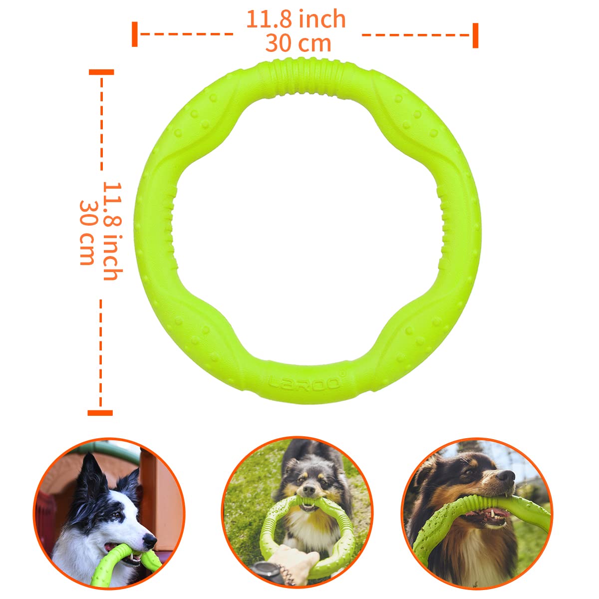 Juguete Interactivo LaRoo Negro para Perro con Limpieza Dental y Enriquecimiento