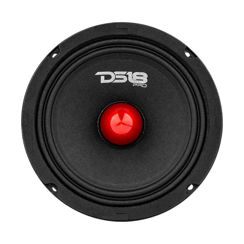 Altavoz DS18 Rojo 8 Pulgadas Rango Medio para Coche