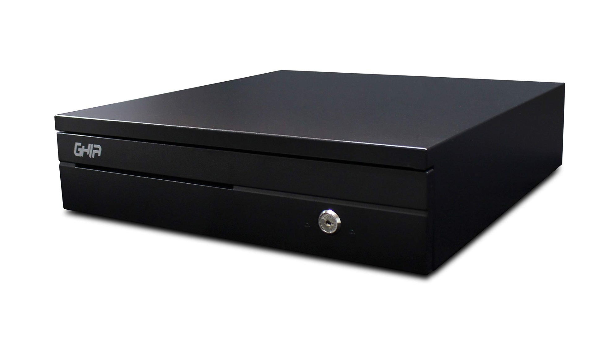 GHIA GCD581 Cajon de Dinero Negro Compartimientos 5 Billetes/ 8 Monedas,