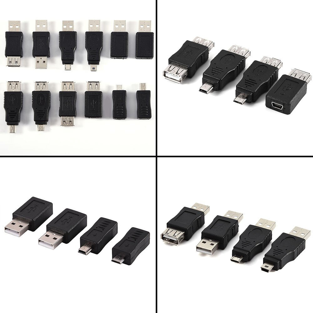 Adaptador USB OTG G22 Micro Mini USB2.0 macho a hembra para Transmisión y Carga de Datos