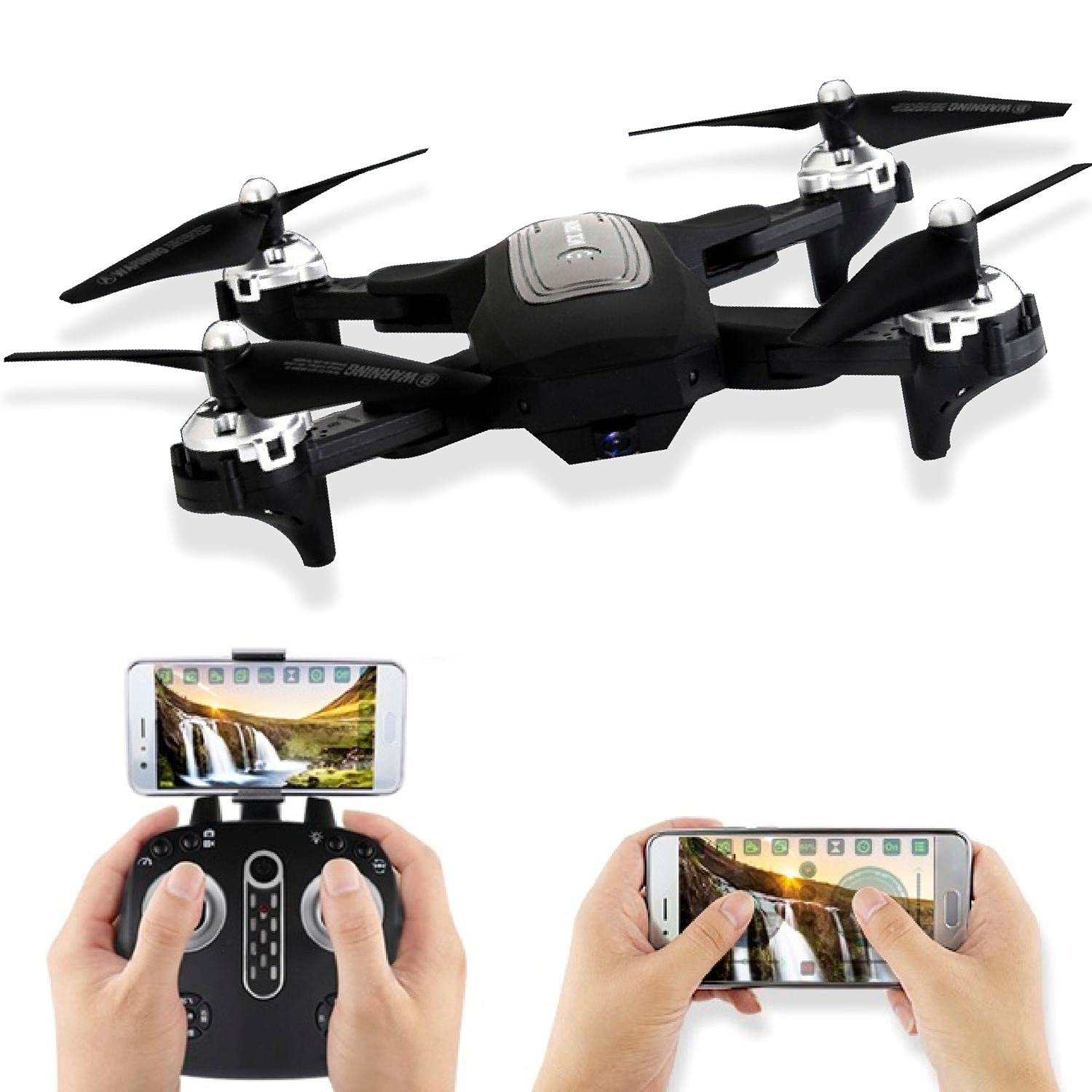 Drone VAK 1811 Camara 4K Wifi control App 4 ejes alcance 100m estabilizador