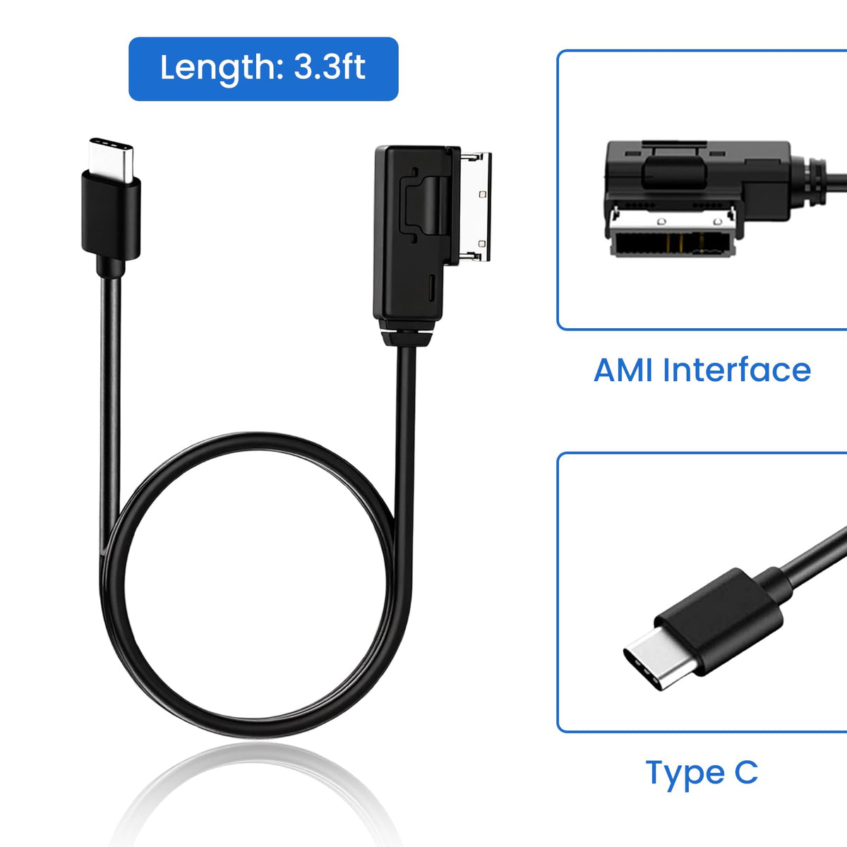 Adaptador de Interfaz de Música Tipo C AMI para Sistema MMI 3G+ A3 A4 A5 A6 A8