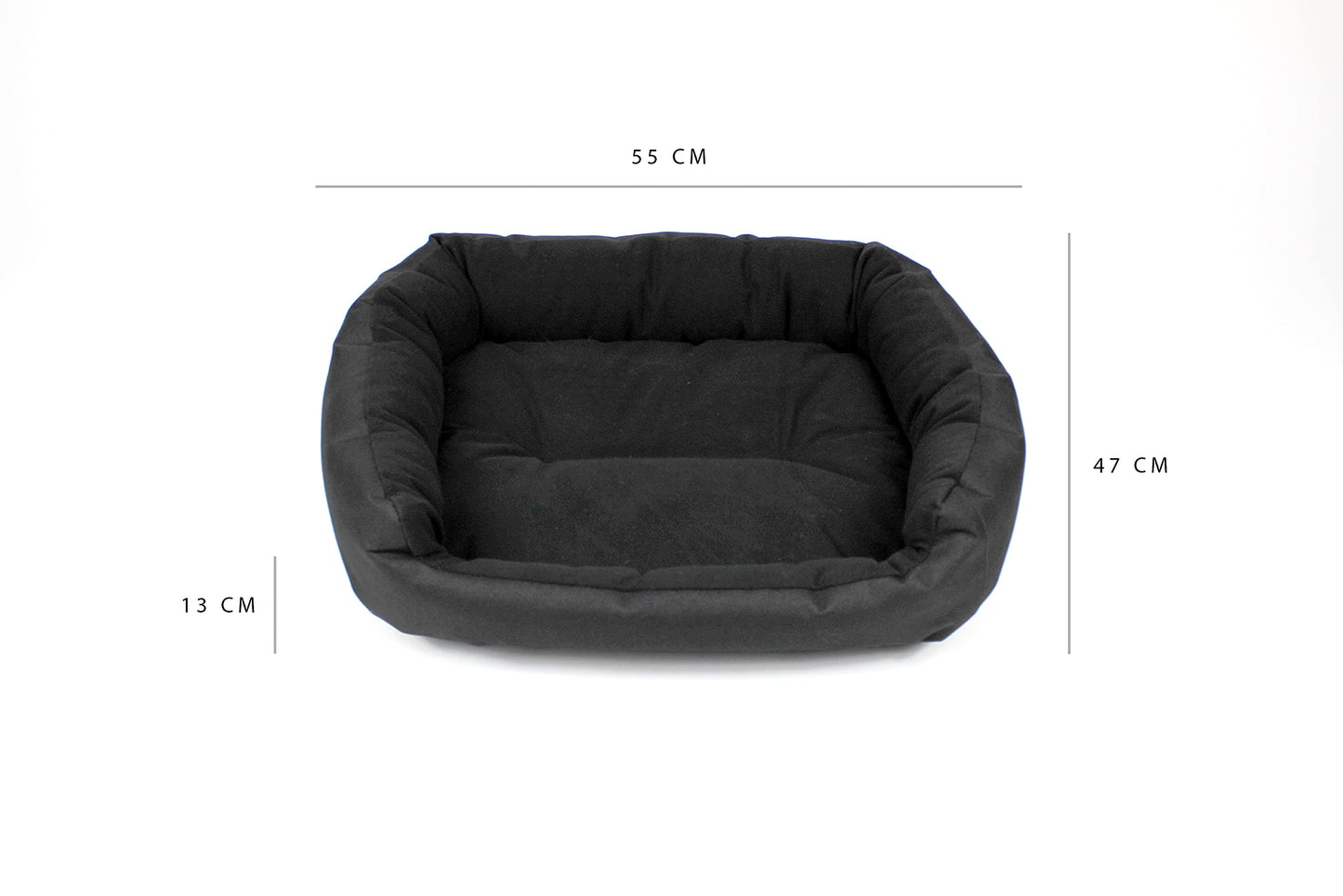 Cama Resistente para Perro PETS APPAREL HILLS Negra Confortable con Relleno Suave