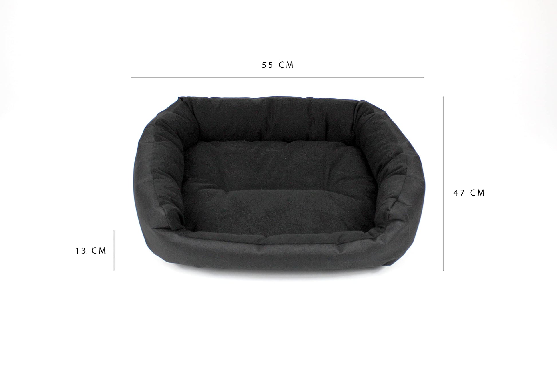 Cama Resistente para Perro PETS APPAREL HILLS Negra Confortable con Relleno Suave