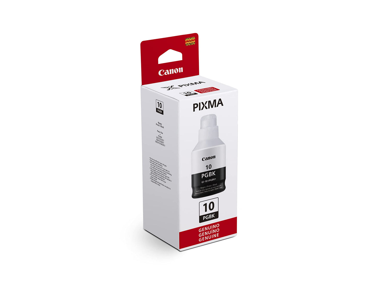 Canon Tinta GI-10 PGBK Botella DE Tinta Pigmento Negro con 170ml para G5010/G6010/G7010