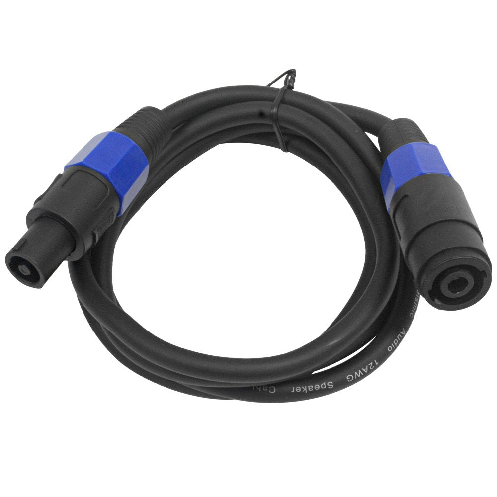 Cables de Extensión Speakon Seismic Audio Azul Par 6 Pies Profesional 12AWG Conductores