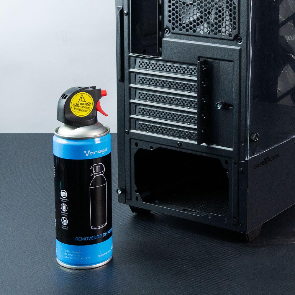 Aire Comprimido Vorago CLN-100 440 ml Removedor de Polvo para Limpieza de Componentes