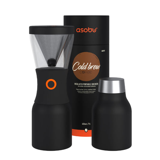 Cafetera Cold Brew Asobu negra Paquete Individual