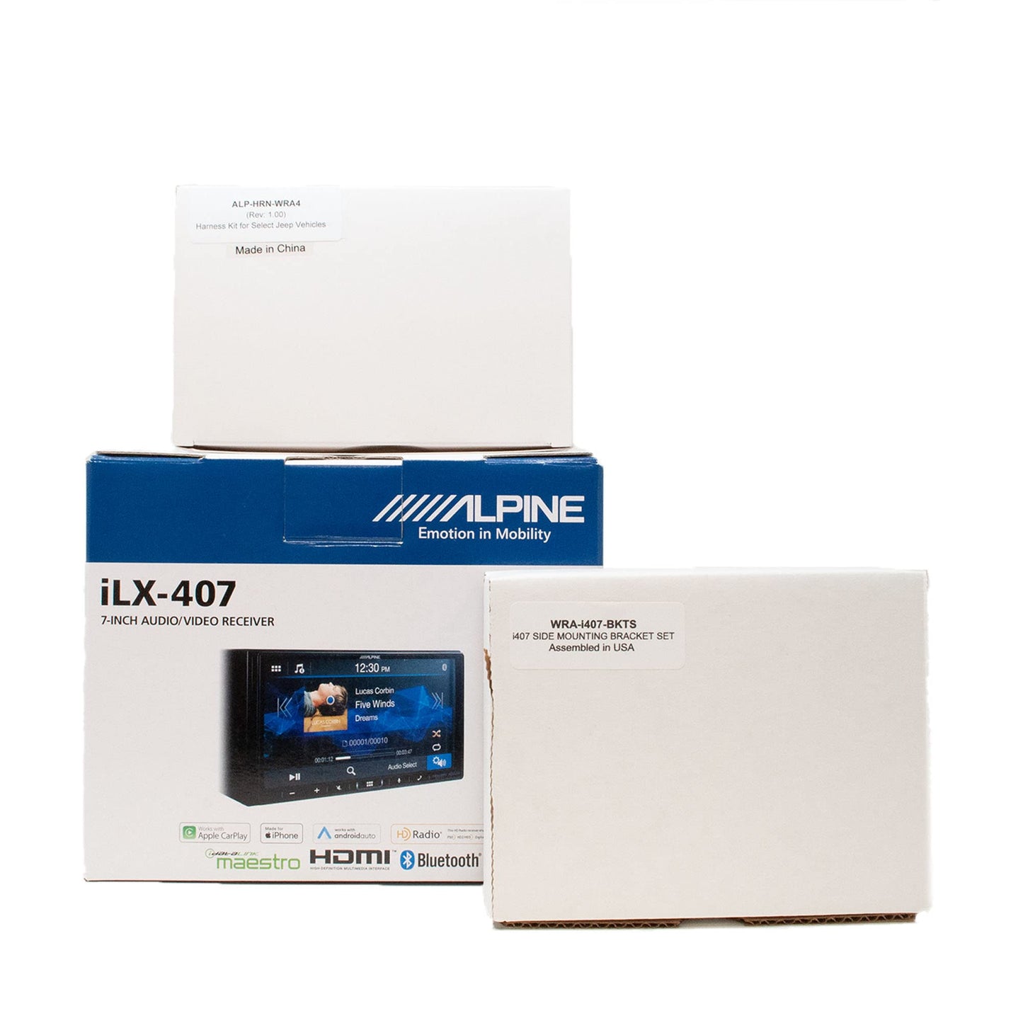 Alpine i407-WRA-JK - Sistema de salpicadero de 7 pulgadas compatible con Apple CarPlay y Android Auto para Jeep Wrangler 2007-2017
