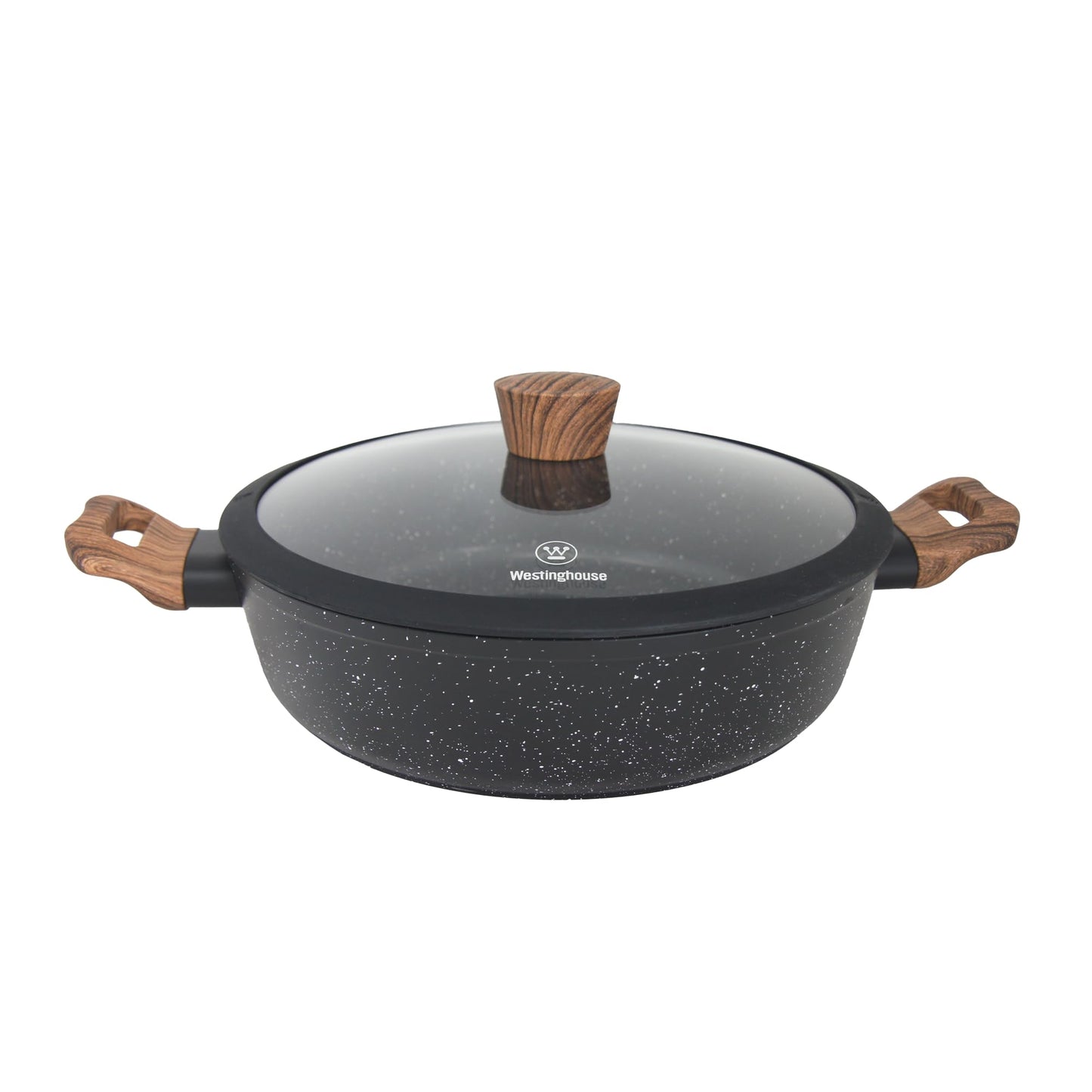Arrocera Westinghouse Mármol Negro Antiadherente de 24 cm Madera