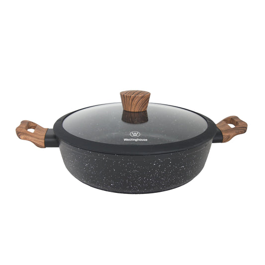 Arrocera Westinghouse Mármol Negro Antiadherente de 24 cm Madera