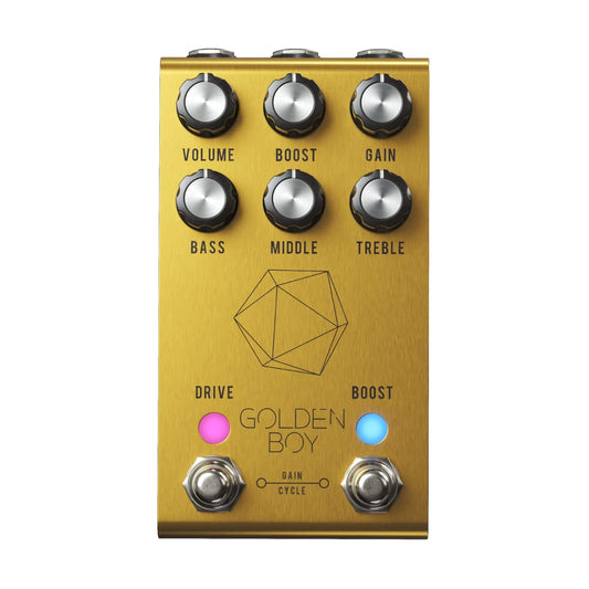 Jackson Audio dorado Boy - Pedal de efectos de guitarra transparente (GOLDENBOY)